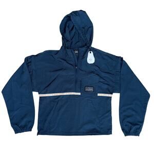 NWT prAna Connector Unisex Hooded Blue Convertible Jacket/Vest 90's Style